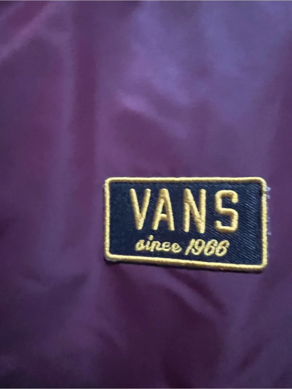 Vans women’s Maroon Bomber Jacket